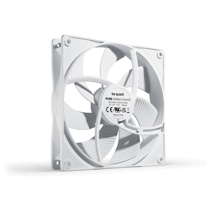 be quiet! Pure Wings 3 Ventilador PWM 140mm Blanco para Carcasa de Ordenador - Bajo Ruido 1200 RPM 1 be quiet! Pure Wings 3 Ventilador PWM 140mm Blanco para Carcasa de Ordenador - Bajo Ruido 1200 RPM 1