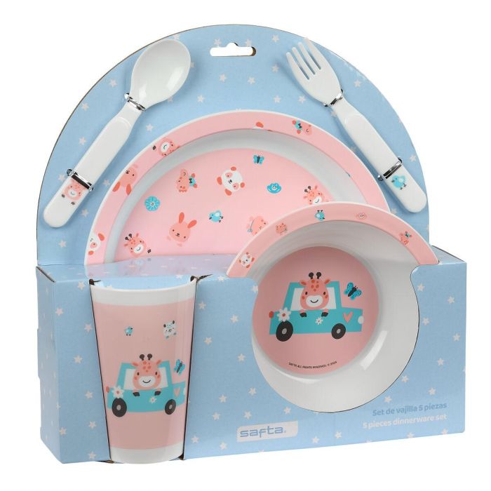 Set de vajilla infantil Safta Jirafa Poliéster 26 x 26 x 9 cm 0 Set de vajilla infantil Safta Jirafa Poliéster 26 x 26 x 9 cm 0