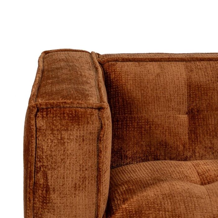 Sofá 3 Plazas Teja Tejido Sibaris 218 X 102 X 77 cm