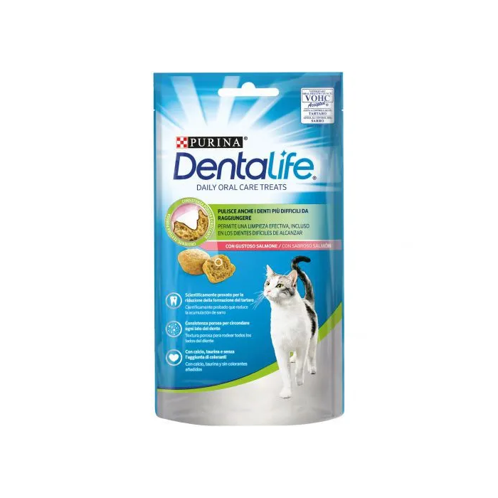 Purina Dentalife Feline Dailyoral Care Sabor Salmon 8x40 gr