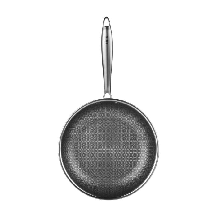 Inde - Sartén para inducción de acero Triplex, 22 cm de diámetro, dimensiones: 24 x 42 x 4.3 cm (6 Unidades) Inde - Sartén para inducción de acero Triplex, 22 cm de diámetro, dimensiones: 24 x 42 x 4.3 cm (6 Unidades)