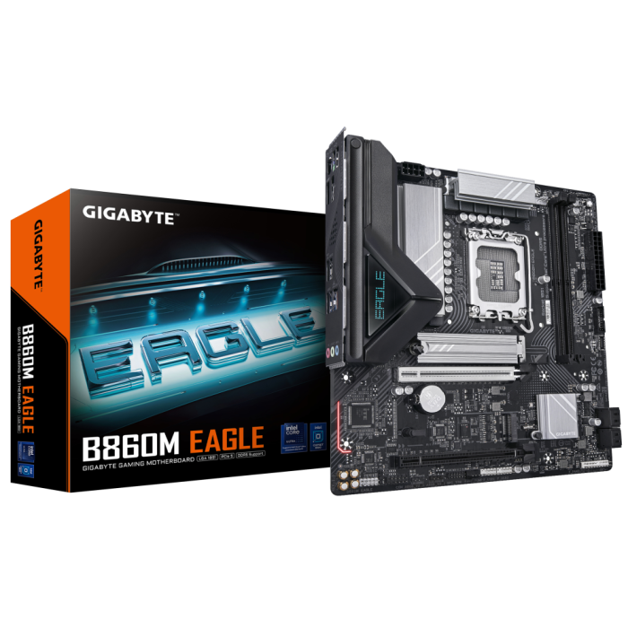 GIGABYTE B860M EAGLE placa base Intel B860 LGA 1851 (Socket V1) micro ATX GIGABYTE B860M EAGLE placa base Intel B860 LGA 1851 (Socket V1) micro ATX