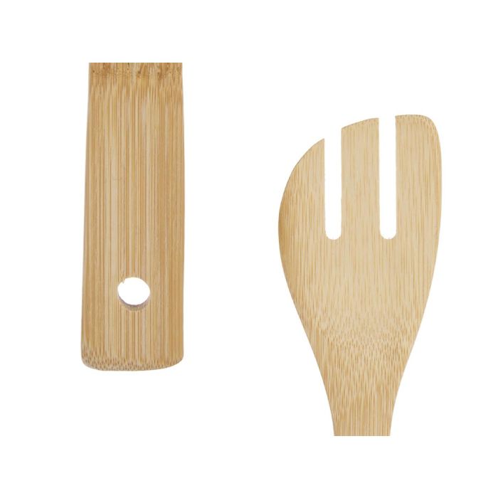 Set 4 utensilios cocina bambú Kinvara - 8x34.5x3.2 cm, marrón (12 Unidades) 3