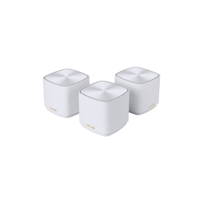ASUS ZenWiFi XD5 (W-3-PK) Sistema WiFi Malla 6 Doble Banda AX3000 (2.4/5GHz) para toda la casa, Blanco (3 unidades)