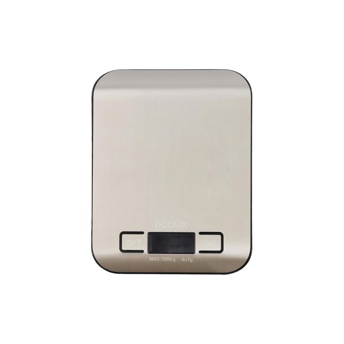 DCook Báscula de Cocina Gallery 5 kg 18x14x2 cm Acero Mate 1