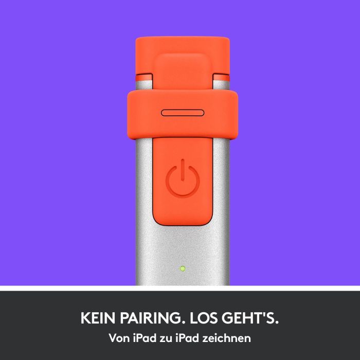 Logitech 914-000034 Lápiz Digital Crayon para iPad con Tecnología Apple Pencil y Carga Lightning 3