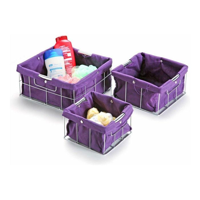 Set de Cajas Organizadoras Apilables Versa VS-10650020 26 x 12 x 26 cm 1