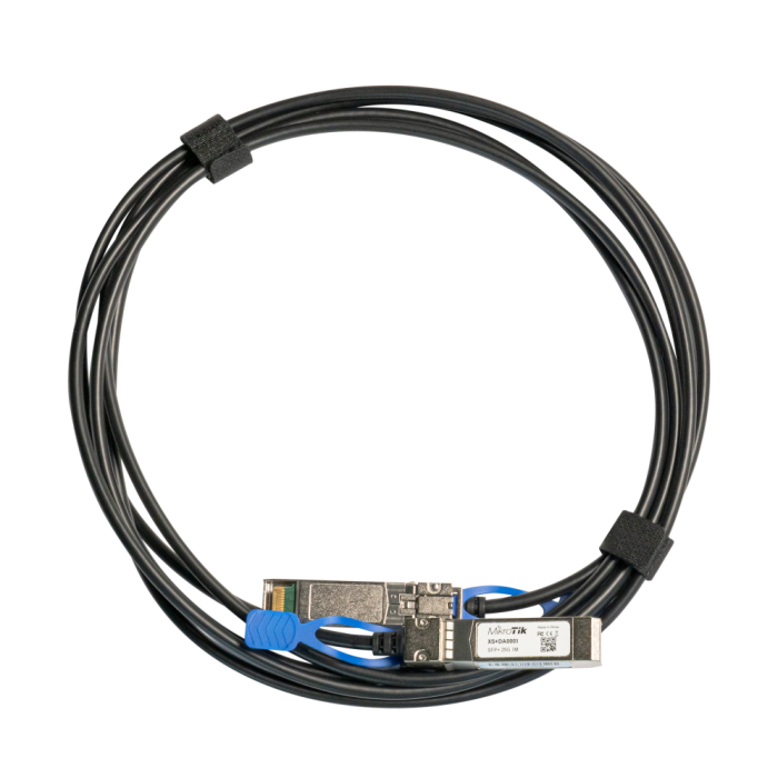 MIKROTIK XS+DA0001 Cable de Fibra Óptica e InfiniBand 1 m SFP/SFP+/SFP28 Negro