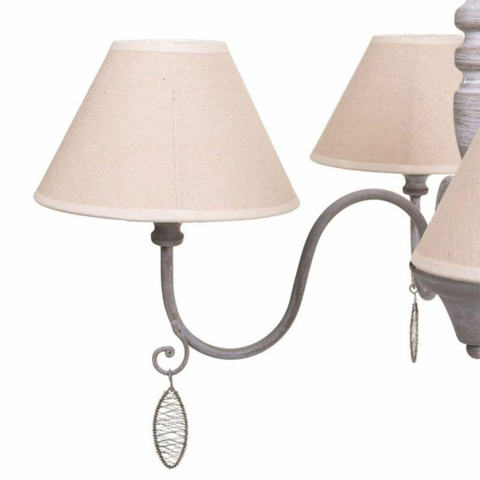 Lámpara de Techo Alexandra House Living Blanco Gris 3