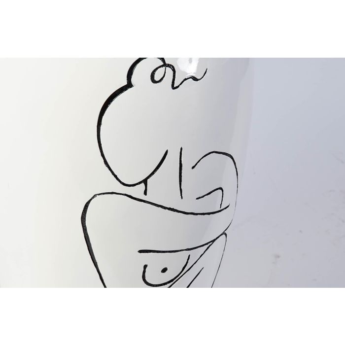 DKD Home Decor Jarrón Moderno Blanco 34 x 34 x 73.5 cm Resina Mujer Abstracto 3 DKD Home Decor Jarrón Moderno Blanco 34 x 34 x 73.5 cm Resina Mujer Abstracto 3