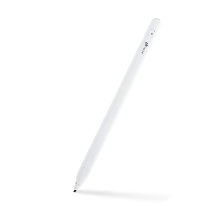 LEOTEC LESTP04W Lápiz Digital Stylus ePen Plus Compatible con Android iOS Windows con Punta Precisión 1.7mm y Carga USB-C Blanco