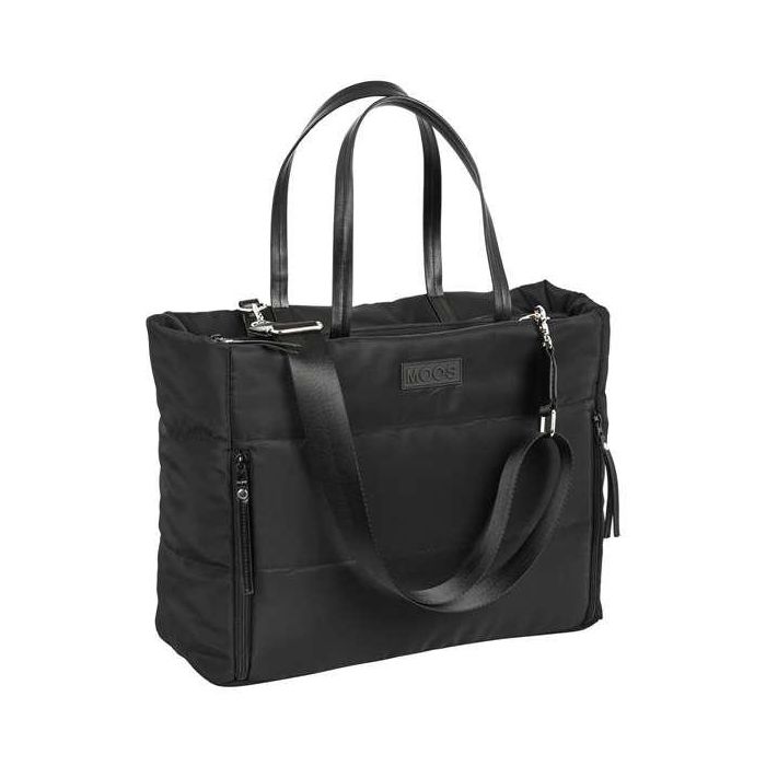 Bolso Moos Negro Acolchado Negro (54 x 31 x 17 cm)