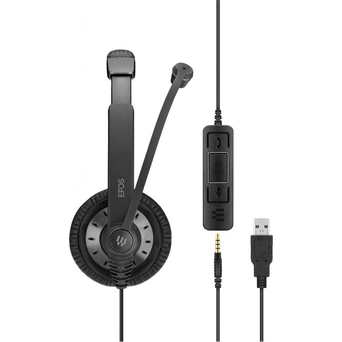 EPOS Impact SC 75 USB MS Auriculares Binaurales Alámbricos para Llamadas/Música con Conexión USB 3