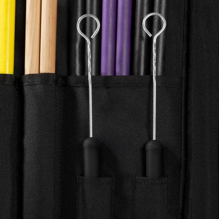 Zildjian Funda Baquetas Collection Gigging Verde - Capacidad 10 Pares, Compartimentos Múltiples, Correa Acolchada, Resistente al Agua 3