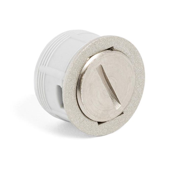 Salice Contra-Pulsador Magnético Regulable de Embutir Ø15mm, 1.8kg de Fuerza Magnética, Regulación -0.5 a +2.5mm