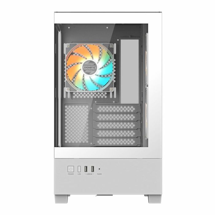 GIGABYTE C201 PANORAMIC ICE Midi Tower Blanca para PC - Radiador 360mm, 3 Ventiladores ARGB, USB 3.0, RGB Fusion 5 GIGABYTE C201 PANORAMIC ICE Midi Tower Blanca para PC - Radiador 360mm, 3 Ventiladores ARGB, USB 3.0, RGB Fusion 5