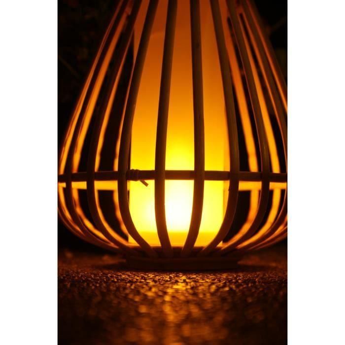 Lámpara solar de bambú - Marta - Beige 3 Lámpara solar de bambú - Marta - Beige 3