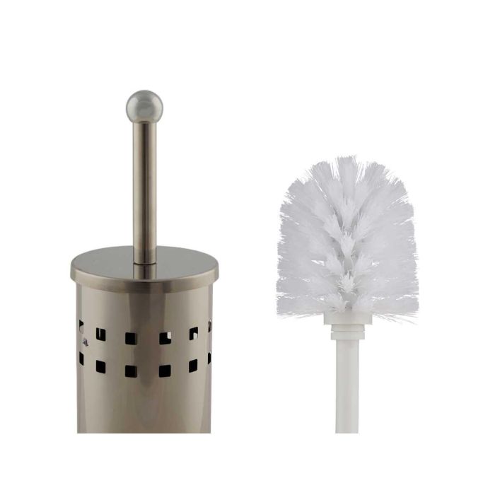 Escobillero de acero inoxidable Berilo 9.5x38.5x9.5 cm, color plata (12 Unidades) 3 Escobillero de acero inoxidable Berilo 9.5x38.5x9.5 cm, color plata (12 Unidades) 3