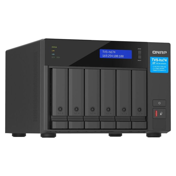 Almacenamiento en Red NAS Qnap TVS-H674 Negro intel core i5-12400 5 Almacenamiento en Red NAS Qnap TVS-H674 Negro intel core i5-12400 5