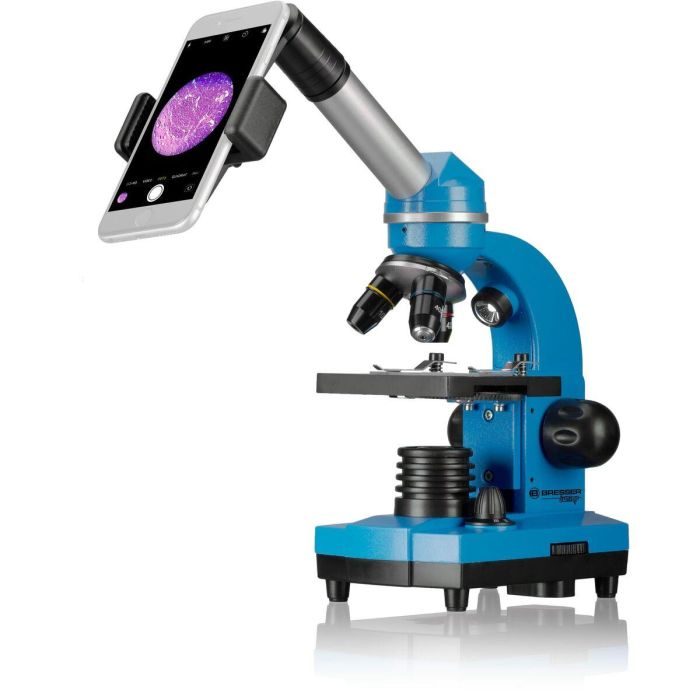 Bresser BRE4007922042268 Microscopio Educativo Biolux SEL para Estudiantes, Aumento 40x-1600x, Kit de Experimentación Azul 2 Bresser BRE4007922042268 Microscopio Educativo Biolux SEL para Estudiantes, Aumento 40x-1600x, Kit de Experimentación Azul 2