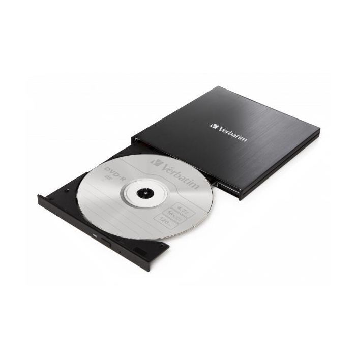 Verbatim External Slimline CD/DVD Writer USB 3.2 Gen 1 / USB-C 2 Verbatim External Slimline CD/DVD Writer USB 3.2 Gen 1 / USB-C 2