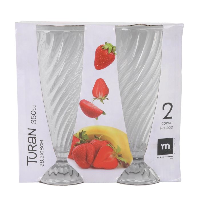 La Mediterranea Set 2 Copas Helado "Turan" 350 cc 7
