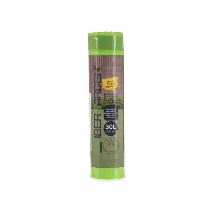 Bolsa Basura Autocierre Perfumada 30L 15Uds Verde Ibergarden 4X16CM (24 Unidades) 1 Bolsa Basura Autocierre Perfumada 30L 15Uds Verde Ibergarden 4X16CM (24 Unidades) 1