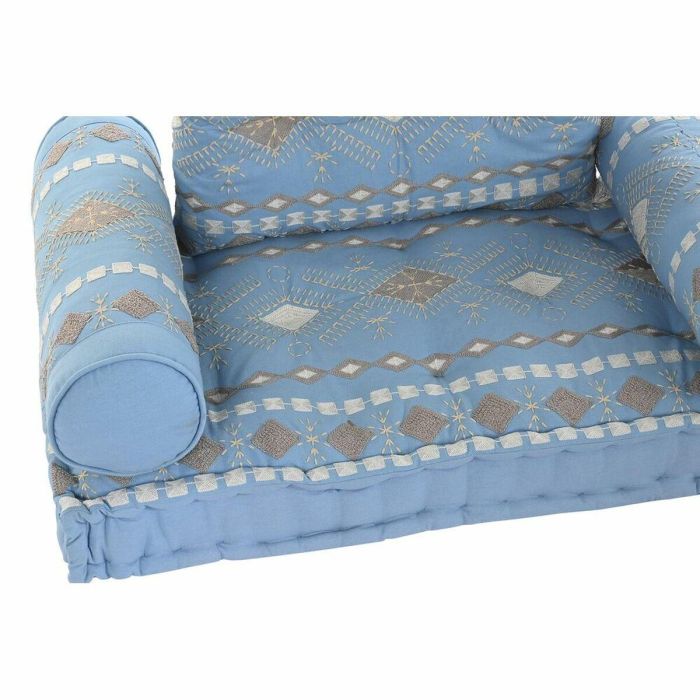 Sillon DKD Home Decor Azul 50 x 55 x 90 cm Set de 4 3 Sillon DKD Home Decor Azul 50 x 55 x 90 cm Set de 4 3