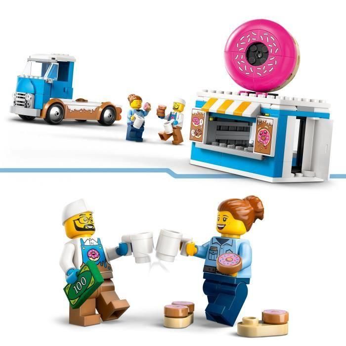 LEGO 60452 Camión de Comida Donut LEGO City - Kit de Juguete de Construcción de Ladrillos y Bloques para Niños y Niñas a partir de 5 años 2
