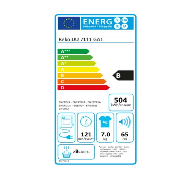 Secadora de condensación BEKO DU-7111 GA1 (7 Kg) 1 Secadora de condensación BEKO DU-7111 GA1 (7 Kg) 1