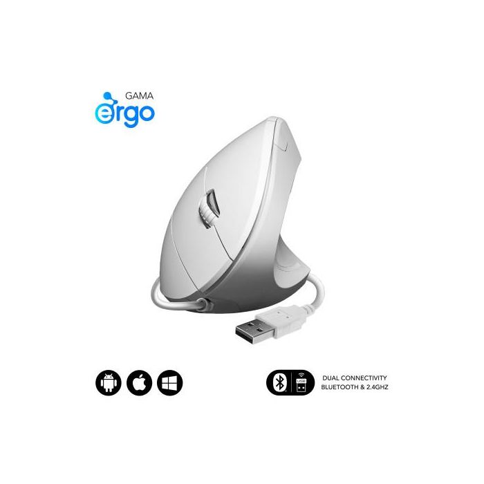 SUBBLIM GLIDE VERTICAL ERGO WIRED MOUSE WHITE 0 SUBBLIM GLIDE VERTICAL ERGO WIRED MOUSE WHITE 0