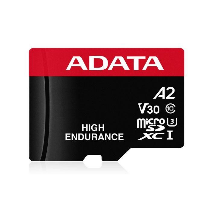 ADATA 128GB microSDXC High Endurance V30 A2 UHS-I U3 Tarjeta Memoria 100/80MB/s para Grabación Continua en Dashcam y Sistemas de Vigilancia