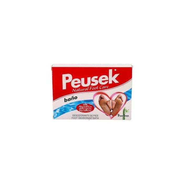 Peusek Baño Antitranspirante para Pies, Control Sudor y Mal Olor, Larga Duración, 2 Sobres