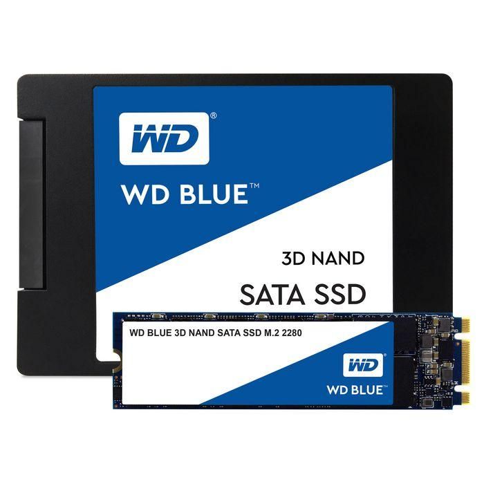 Western Digital WD Blue SSD 250GB 2.5" 7mm SATA 6Gb/s 3D NAND, 560MB/s Lectura, 530MB/s Escritura, para Gaming y Alto Rendimiento 1