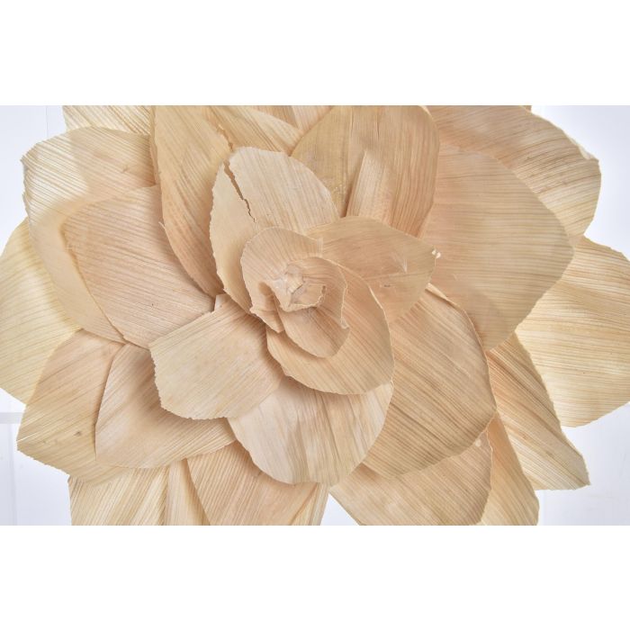 DKD Home Decor Decoración Colgante Navidad Alpina Flor Fibra Marrón Beige 6x23x23 cm Pack 12 Unidades Surtidas 2