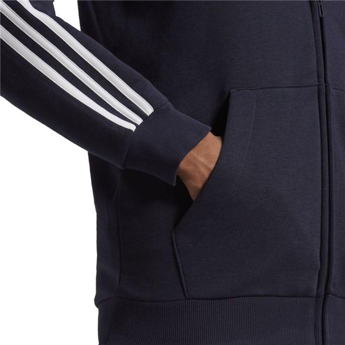 Sudadera con Capucha Hombre Adidas 3 Stripes Azul oscuro 2