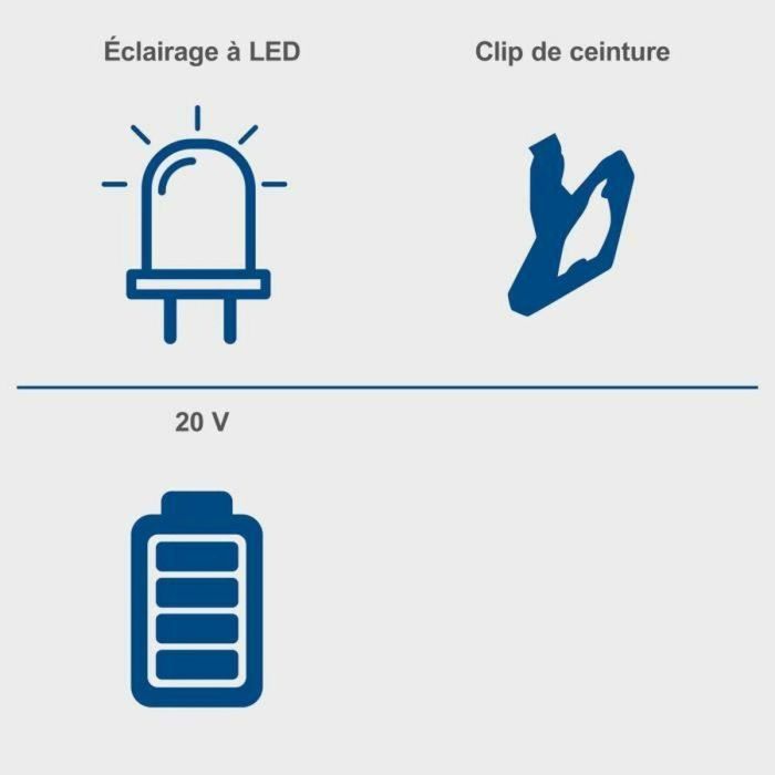 Llave de impacto inalámbrica 1/4 - SCHEPPACH - 20V IXES - Par 180 Nm - sin batería ni cargador - C-ID180-X 3