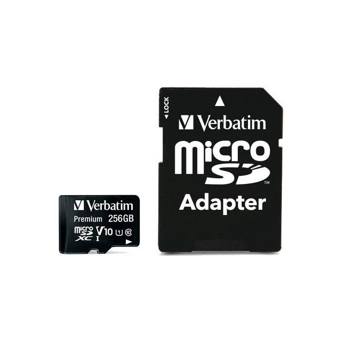 Verbatim 256GB microSDHC/SDXC, black, class 10 1 Verbatim 256GB microSDHC/SDXC, black, class 10 1