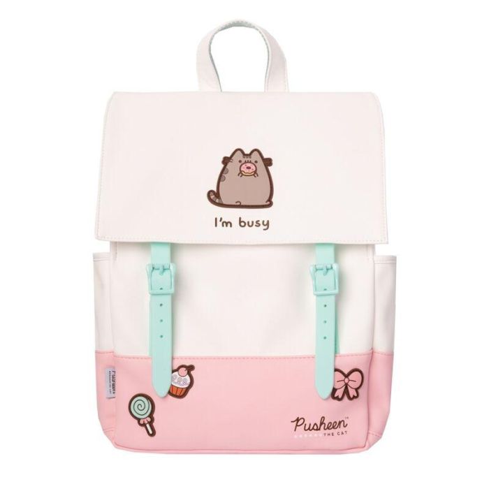 ERIK Mochila Pusheen 38cm - Mochila escolar para niños y adultos 30x38x11cm