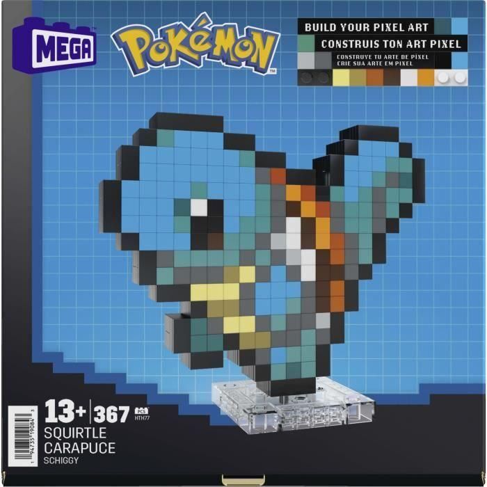 Mega HTH77 Pokémon Squirtle Caja de construcción retro 367 piezas 5 Mega HTH77 Pokémon Squirtle Caja de construcción retro 367 piezas 5