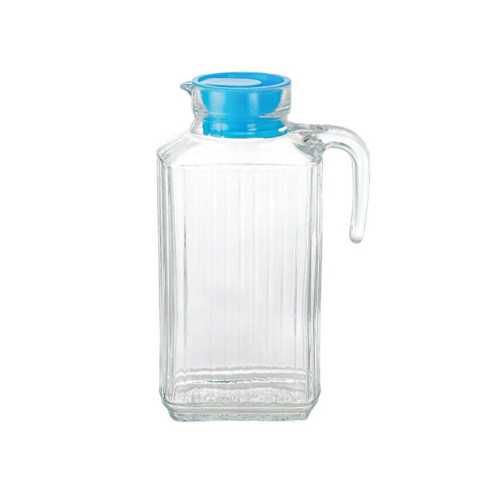 La Mediterran - Jarra de Vidrio Transparente con Tapa 1.8 L (12 Unidades) 3