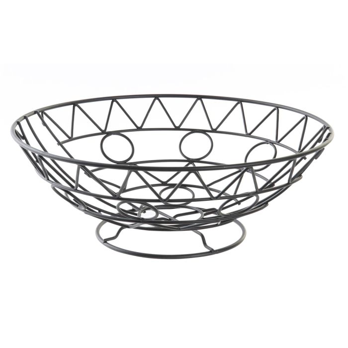 Frutero Cottage DKD Home Decor Negro 28 x 10 x 28 cm