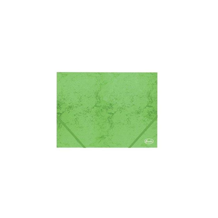 Carpeta De Gomas Y Solapas Forofis Carton A4 Verde (Set de 10)