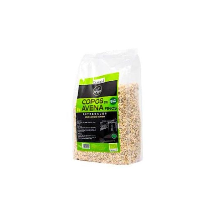 Sport Live Copos de Avena Finos Integral Bio 1Kg – Alto en fibra y proteína, 100% ecológicos para desayuno y cocina fácil