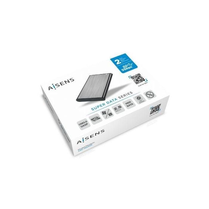 AISENS CAJA EXTERNA 2,5 ASE-2525GR 9.5MM SATA A USB 3.0/USB3.1 GEN1, GRIS 3