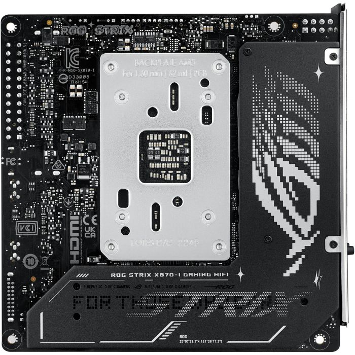 Asus ASU1728003861691 Placa base STRIX X870-I GAMING WiFi 8 Asus ASU1728003861691 Placa base STRIX X870-I GAMING WiFi 8
