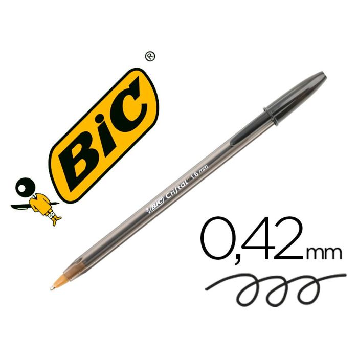 Bic Bolígrafo Cristal Large Negro Caja 50 Ud