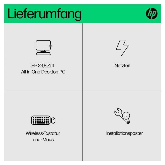 HP 24-cr0007ng All-in-One PC 60,5 cm (23,8 Zoll) 11