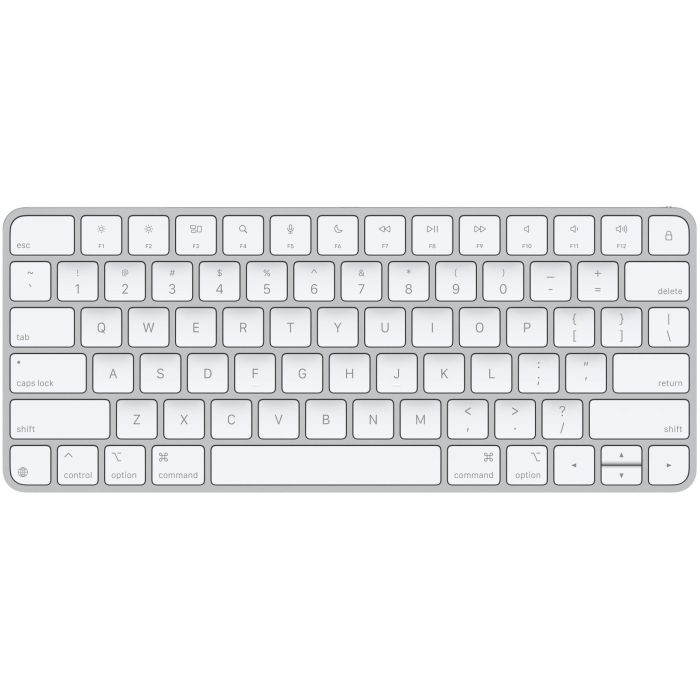 Apple Magic Keyboard Inalámbrico/Alámbrico USB + Bluetooth QWERTY US English Blanco para Mac/iOS/iPadOS