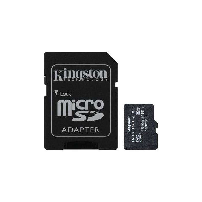 Kingston SDCIT2/8GB Tarjeta MicroSDHC Industrial 8 GB UHS-I Clase 10 U3 V30 A1 -40°C a 85°C